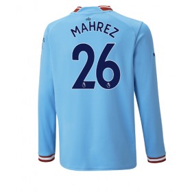 Herren Fußballbekleidung Manchester City Riyad Mahrez #26 Heimtrikot 2022-23 Langarm